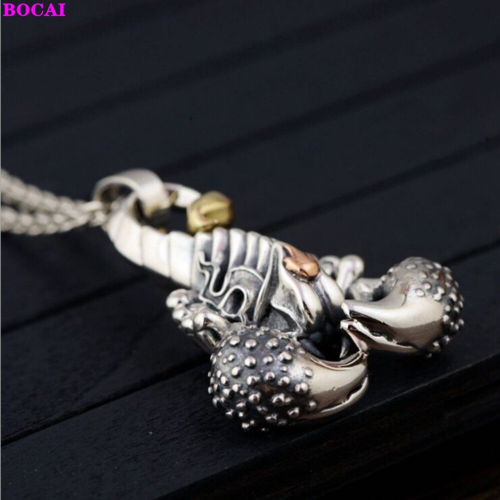 S925 Sterling Zilver Schorpioen Hanger - Thaise Zilver Dominerende Trend Hanger voor Heren & Dames