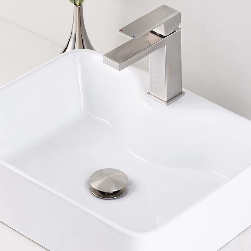 Bathroom Sink Drain Stopper Popup Drain With Overflow For Vessel Sink Lavatory Vanity