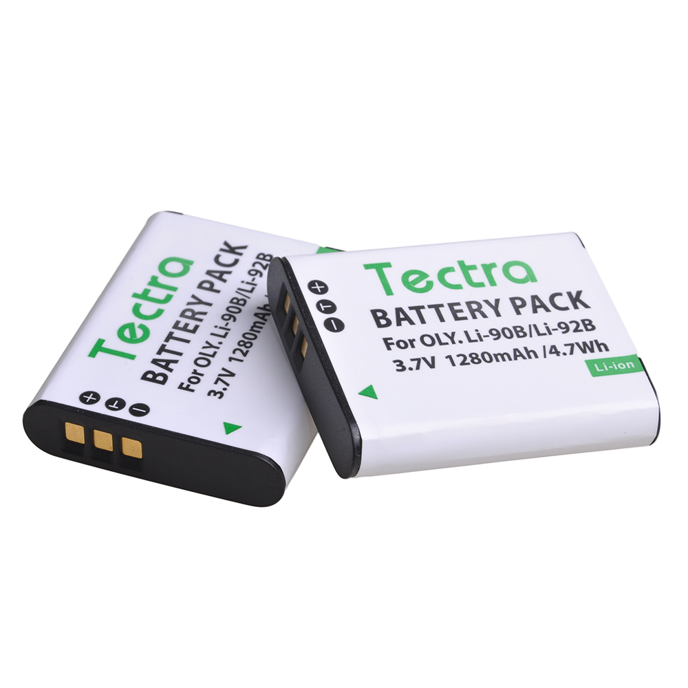 3.7V 1280mAh Li-90B Li 90B Li-92B pour batterie d'appareil photo Li92B Li90B pour Olympus Tough TG-1 TG-2 TG-3 TG-4 TG5 TG6 SH50 iHS SH60