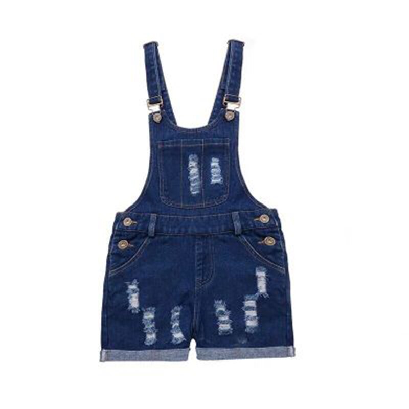 Denim Overalls for Girls Jeans Shorts Children Clothes Summer Girls Jumpsuit Kids Trousers for Girls 2 4 6 8 9 10 12 Years