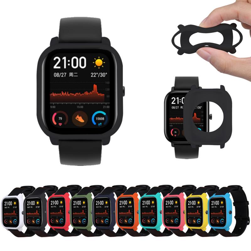 Zachte Tpu Bescherming Siliconen Volledige Case Cover Voor Xiaomi Huami Amazfit Gts Horloge Screen Protector Tpu Beschermhoes Voor Huami