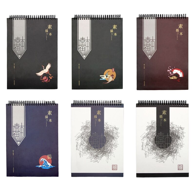 50Sheets A4 Paper Watercolor Sketch Book Notepad for Painting Drawing Sketchbook C90C