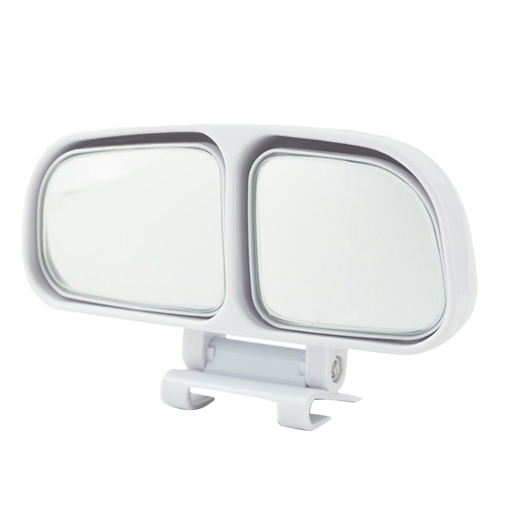 Auto Achteruitkijkspiegel Blind Spot Zone Spiegel Groothoek Dual Glas Omkeren Side Wing Spiegel Auto Accessoires: NO.5 Left white