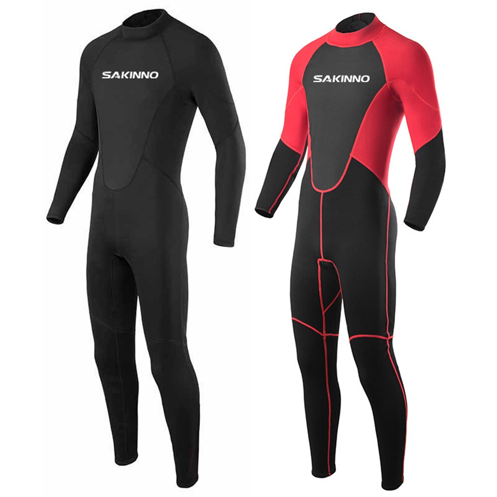 Full Body 2Mm Mannen Neopreen Wetsuit Lange Mouw Surfen Zwemmen Duiken Jumpsuit Scuba Snorkelen Sneldrogende Zonnebrandcrème Kleding