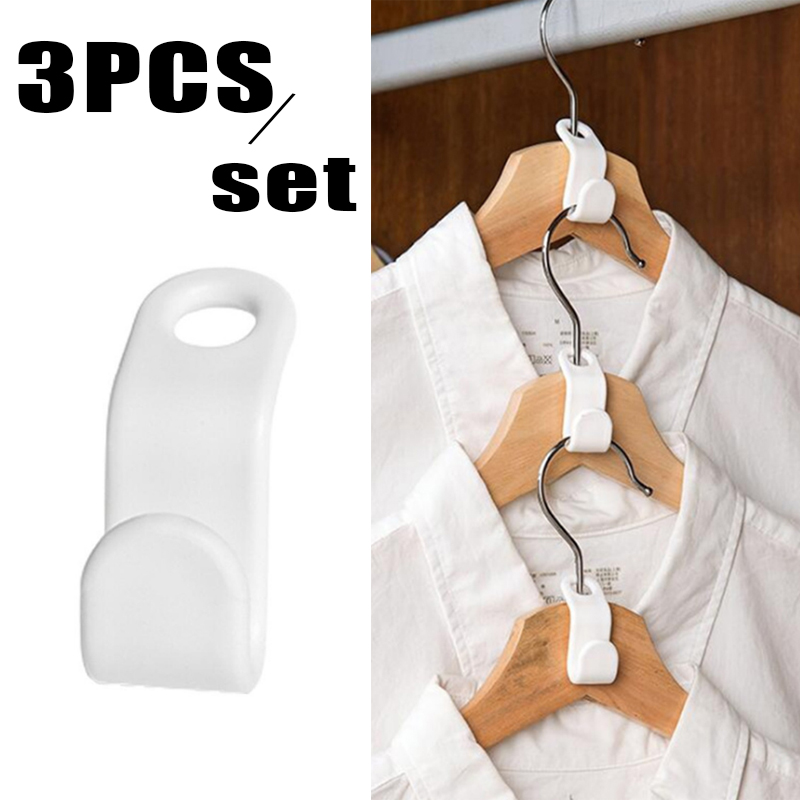 4 Magic Multi-port Support Hangers for Clothes Drying Racks Multifunction Plastic Clothes Rack Drying Hanger Storage Hangers: 3pcs hooks