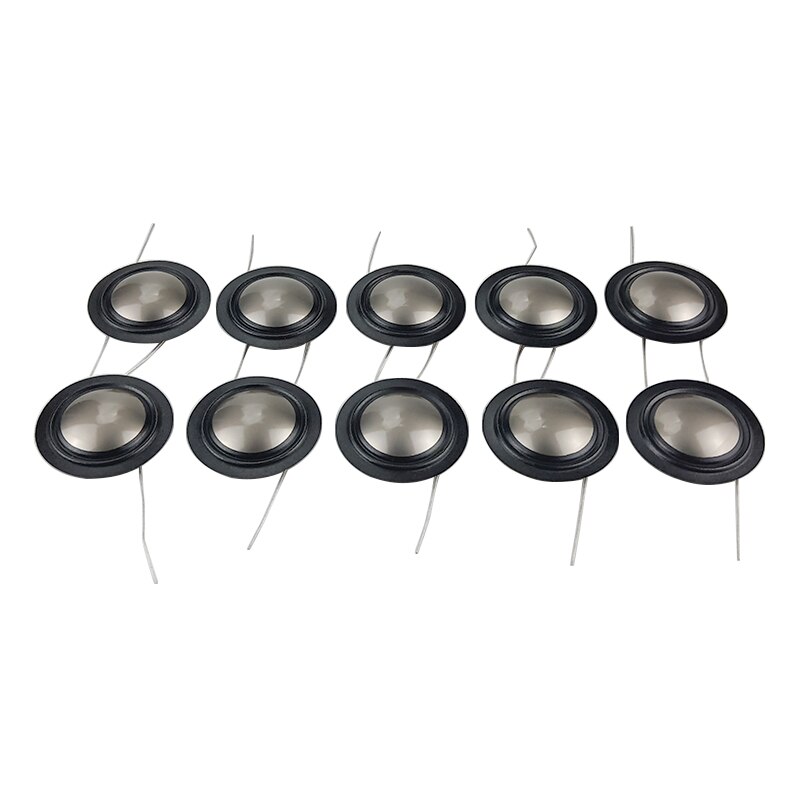 10PCS 25.4mm 25 core Voice Coil Metal Titanium Diaphragm + Silk Side Tweeter Loudspeaker Repair Parts 6-8OHM