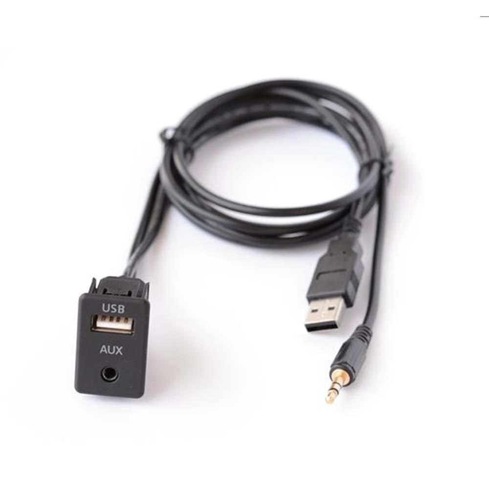 150CM 3 Styles Car Dash Flush Mount AUX USB Port Panel Auto Boat Dual USB Extension Cable Adapter for Volkswagen Toyota