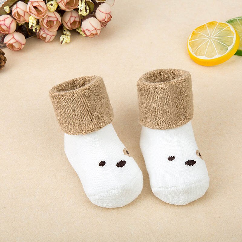 Leuke Baby Sokken Cartoon Dieren Peuter Jongens Meisjes Sokken Herfst Winter Warm Anti Slip Vloer Sok Badstof Handdoek Sokken: 0-1Y style 4
