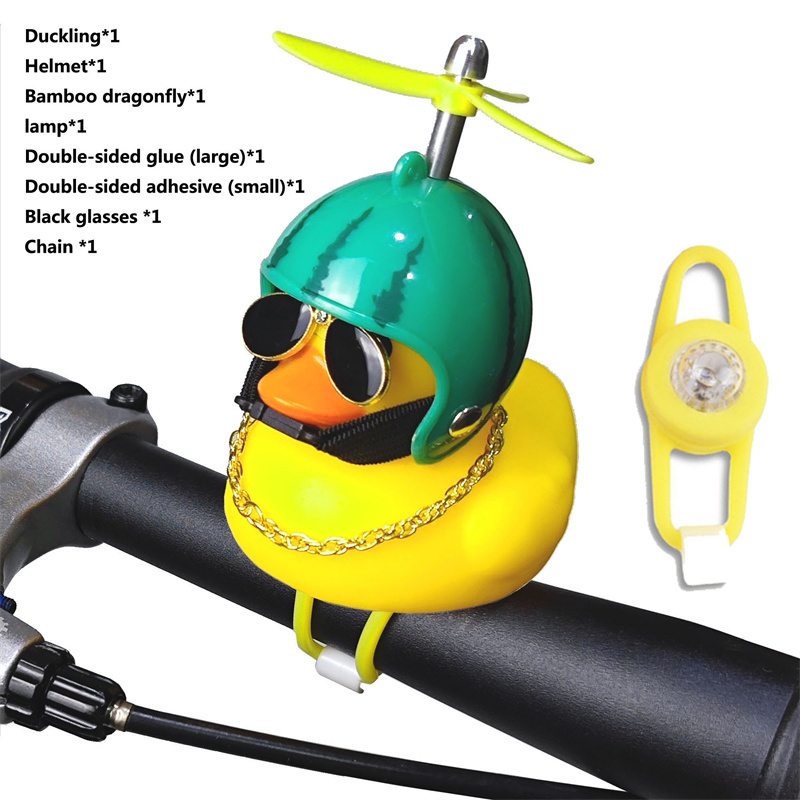 Gele Eend Fietsverlichting Bel Schattige Kleine Stuur Hoorn Lamp voor MTB Racefiets Motorhelm Rijden Fietsen Accessoires speelgoed: Roze
