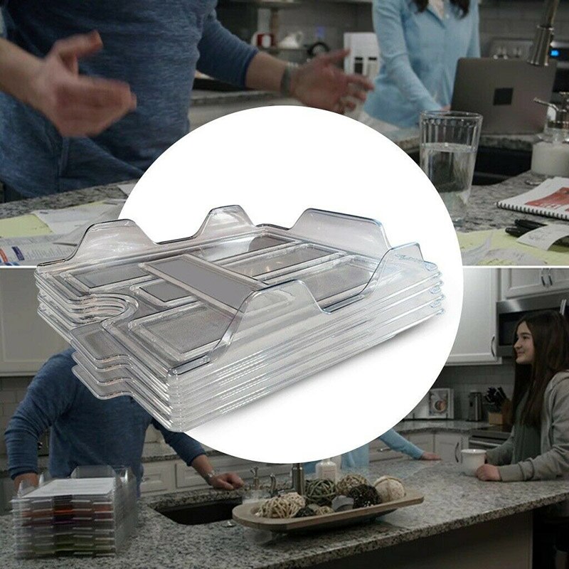 4PCS Office File Organizers A Way to Sort File and Store Multifunctional Storage Rack