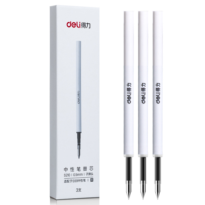 NUSIGN Gel Pen 0.5MM Refill for Xiaomi Sign Pens Colorful Neutral Pens Rotary Switch Smooth Writing Pen For Office Home School: Coffee