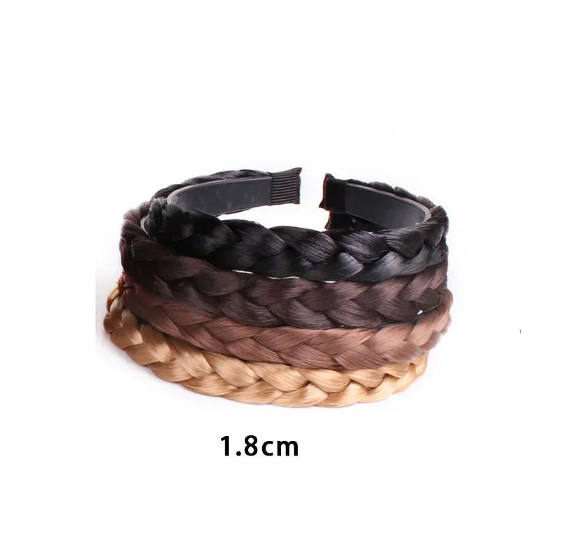 Women Hair Band Fishbone Braid Lazy Wig Twist Braid Headband Hairpin Bohemia Non-slip Headdress Bridal Hair Accessories
