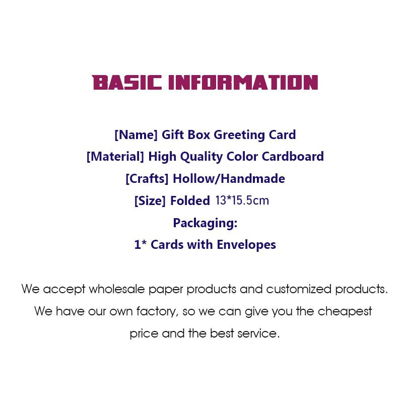 3D pop-up butterfly greeting cards Thanksgiving postcard birthday card children friend postcard with envelopes