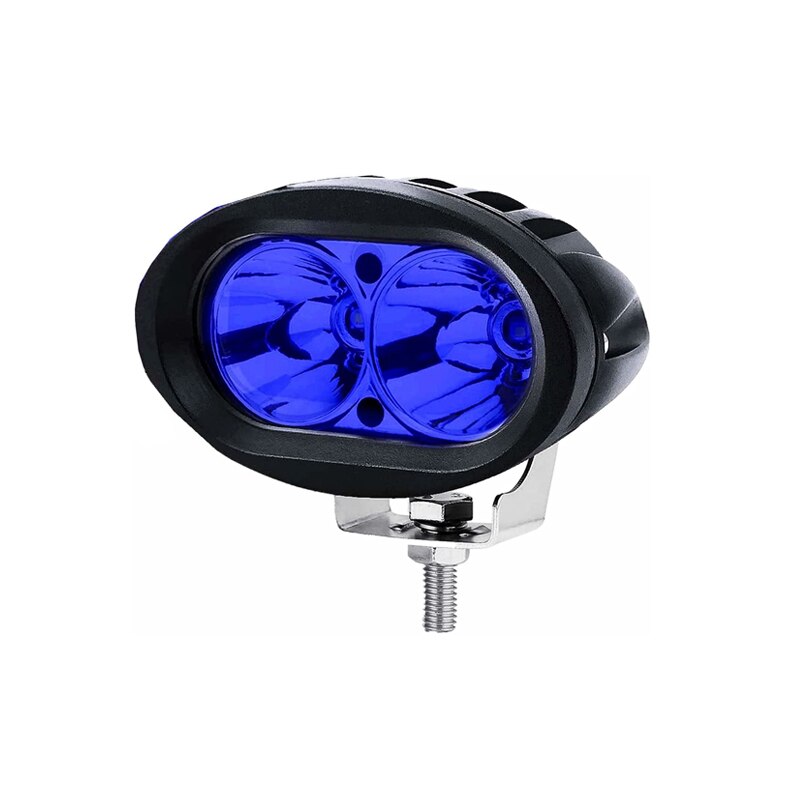 2Stck 20W Oval bilden LED-leuchten 12V warnen Arbeit Lagerbier Licht Scheinwerfer Für Auto Gabel Lkw Sicherheit anzeige Blau Licht: 1Stck