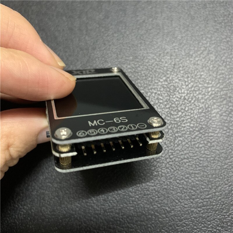 Probador de batería Digital Lipo, comprobador de capacidad de voltaje MC-6S pantalla a Color de 1-6S, pantalla eléctrica, receptor de metros, prueba de señal