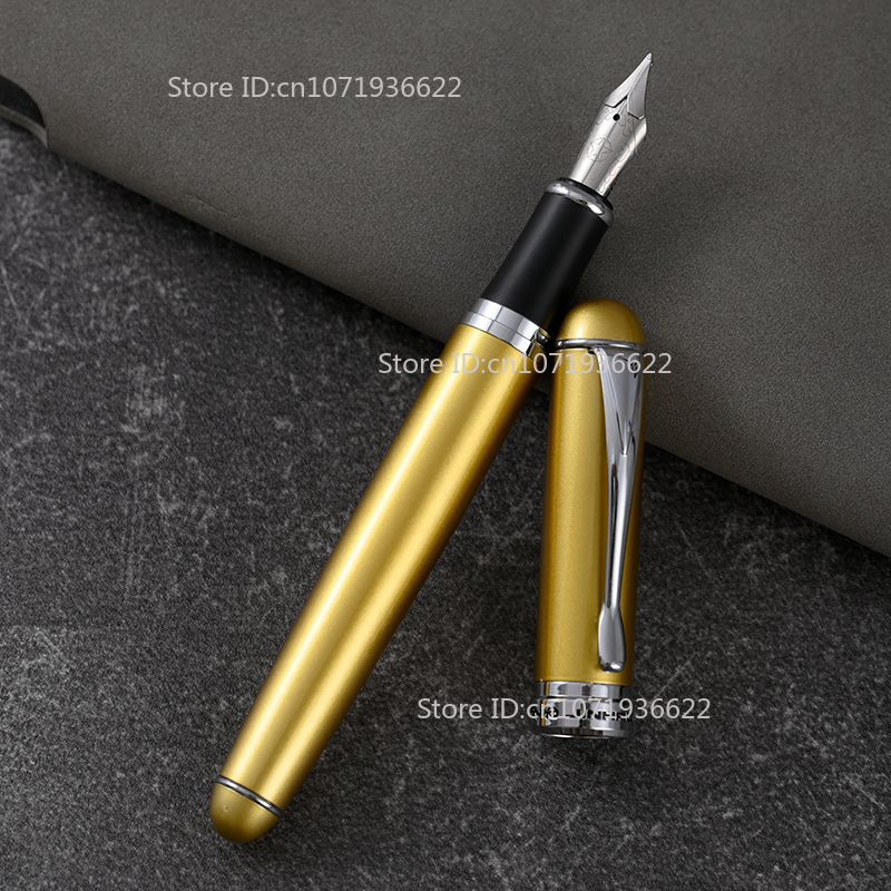 Pluma estilográfica gruesa pulida redondeada hecha a mano extremadamente gruesa, punta de 4,0 MM, cuchillo largo de doble capa, pluma de escritura de negocios: Gris claro / OBB