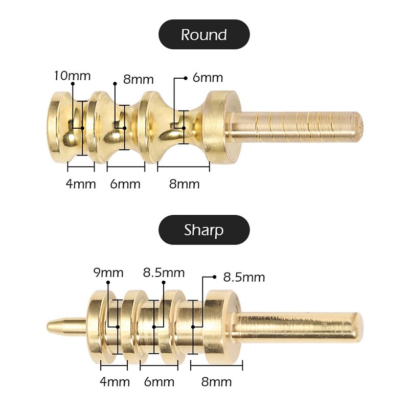 Herramientas de borde de cuero soldadura de latón sólido de hierro puntas de Creaser Power Edge rebanador pulidor de cuero herramienta-A