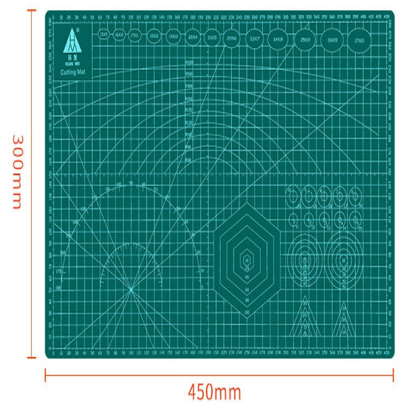 Tabla de cortar A3 de PVC, tapete para Patchwork, herramienta Manual de bricolaje, tabla de grabado de reparación automática de doble cara