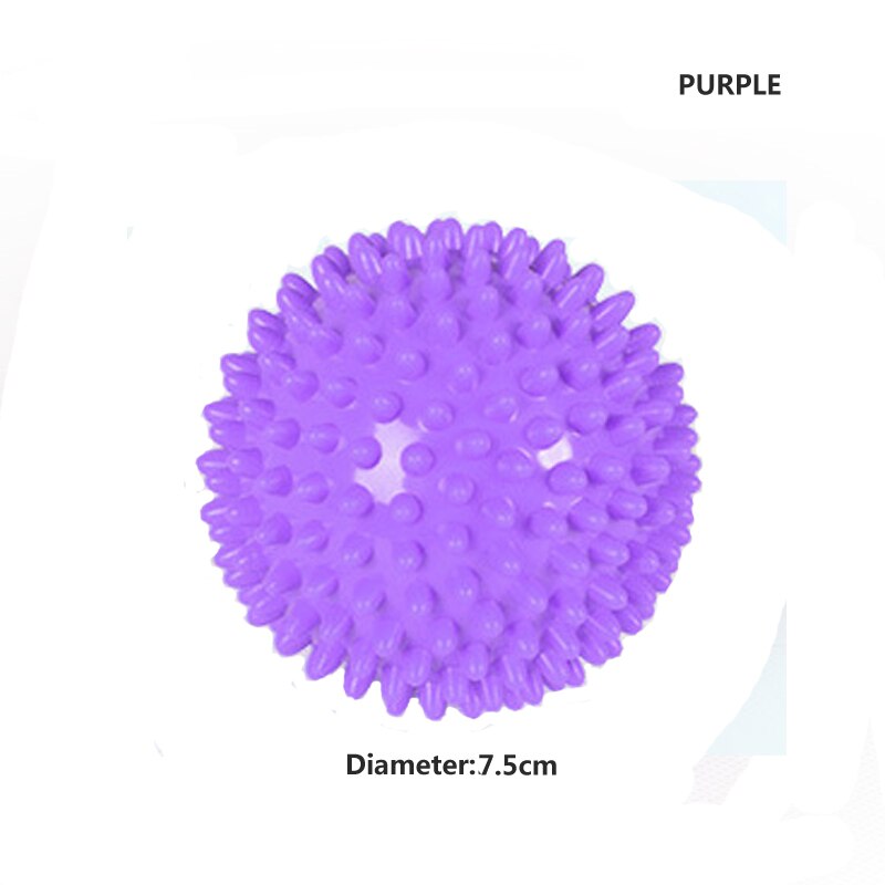 Massaggio Palla di Fitness PVC Mano Suole Hedgehog Sensoriale Formazione Afferrare la Palla Portatile Fisioterapia Palla 7.5 CENTIMETRI 9CM del Commercio All'ingrosso: PURPLE 7.5CM