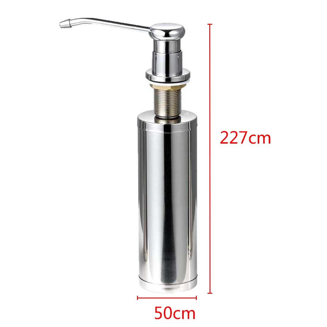 Aanraakloze badkamerdispenser, slimme sensor dispenser voor vloeibare zeep voor de keuken, handvrije automatische zeepdispenser: 300ml stalen materiaal