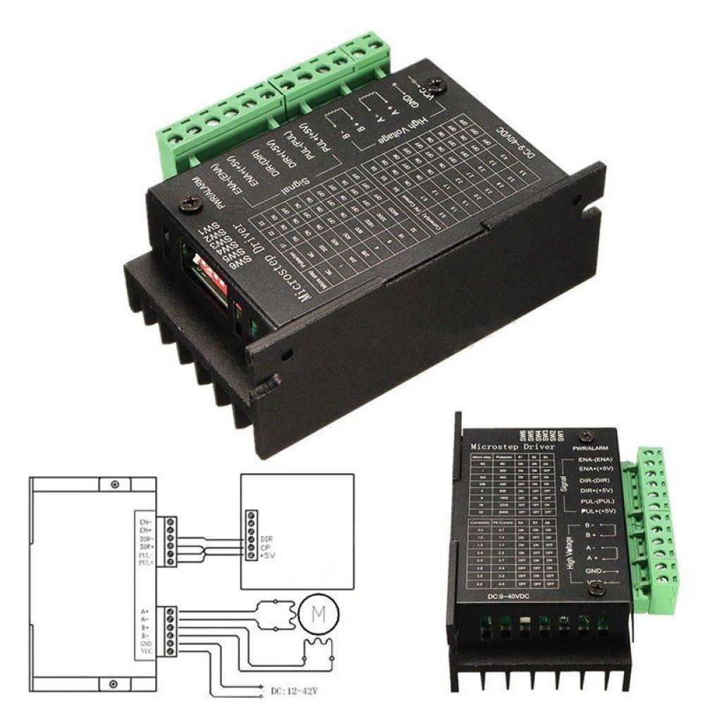 TB6600 Verbeterde Versie 4A 40V Dc 42 / 57 / 86 Stappenmotor Driver Controller 32 Segmenten Micro-stap Cnc 1 As 2 / 4 Fase