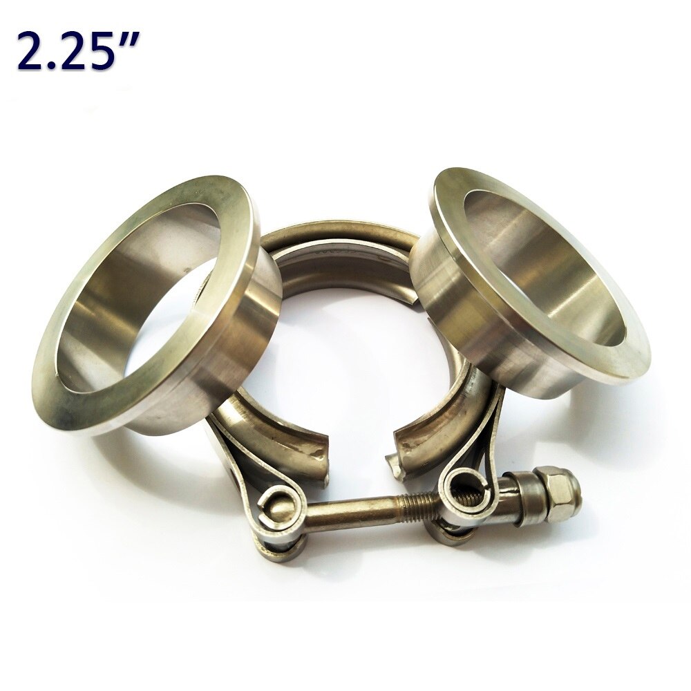 ZUCZUG 2.25" SUS 304 metal clench nut Exhaust high temperture resistance high anti rust V Band Clamp Flange with Kit
