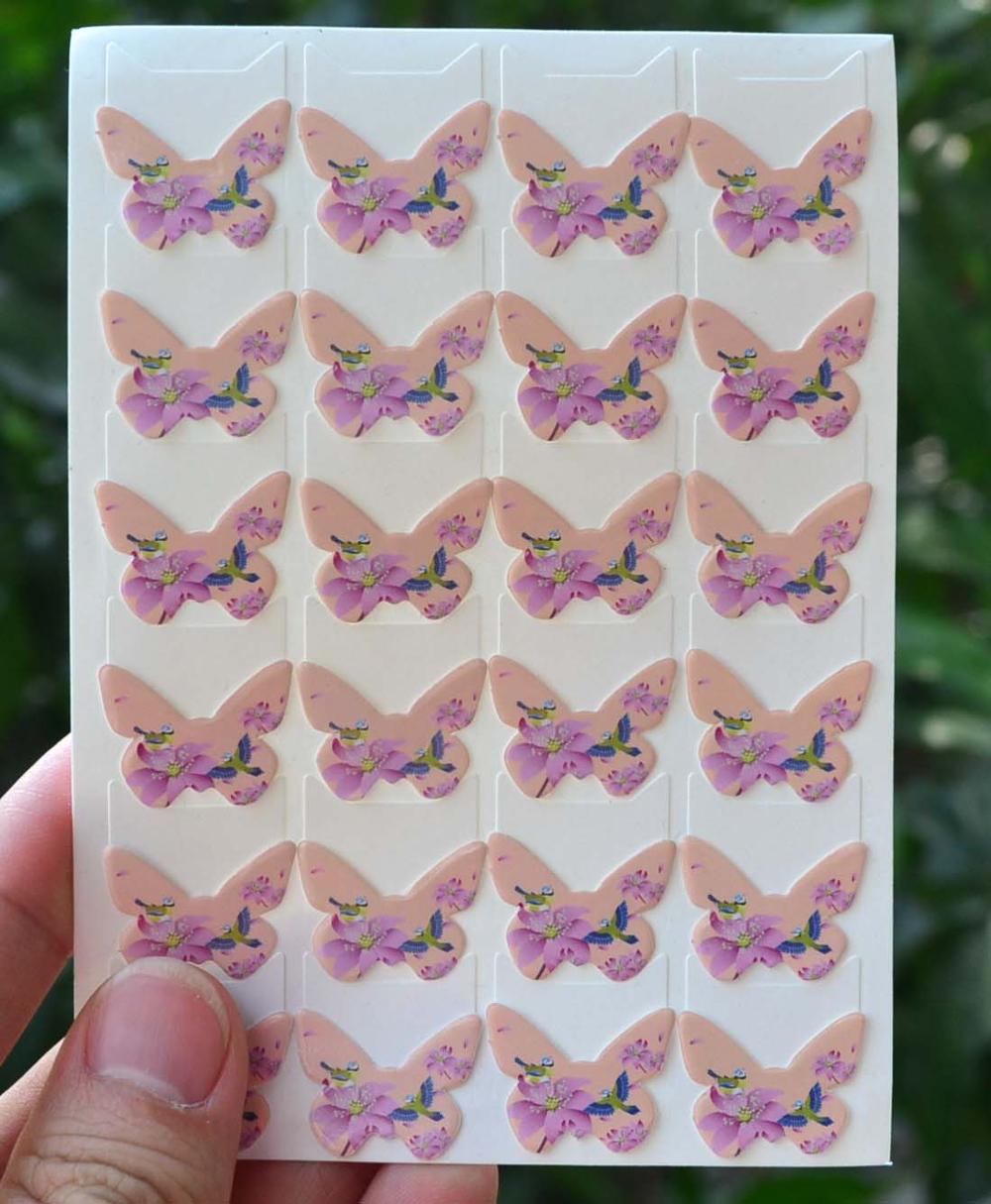 Arrived Cartoon Cute Photo Corner Stickers For DIY Baby Photo Album or Scrapbook Album 24pcs/sheet: Light Orange