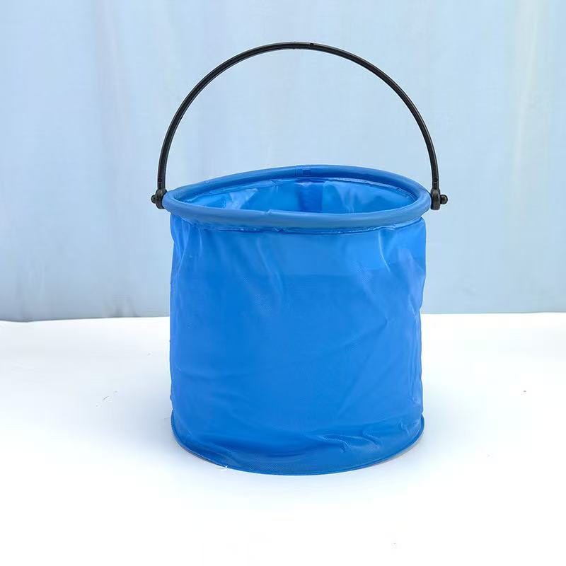 1Pc multifunctionele opvouwbare emmer - duurzame draagbare visemmer, ideaal voor stranden, reizen en buitenshuis: Sky Blue