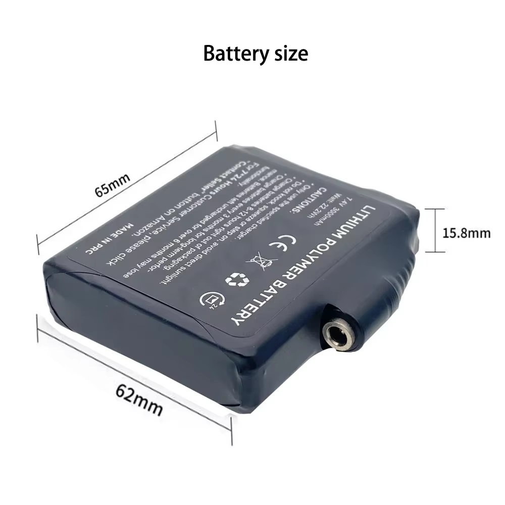 Winter Heated Socks Batteries 7.4V 3000mah 5V 5000mah Li-Polymer Battery Packs For Warm Gloves Clothes Hat Charger Power Bank