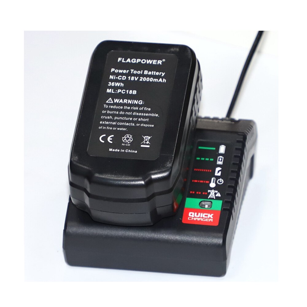 Cargador de batería PCXMVC PCMVC PCLMVC para Cable de portero de 18V, iones de litio y ni-cd y Ni-MH PC18B PC18BL PC18BLEX PC18BLX pc489n