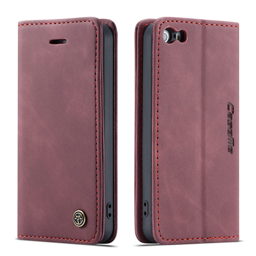 Magnetic Flip Leather Phone Case For iPhone 5 5S SE Capa Credit Card Slot Wallet Cover For iPhone 5S Funda: Blue / For iPhone 5