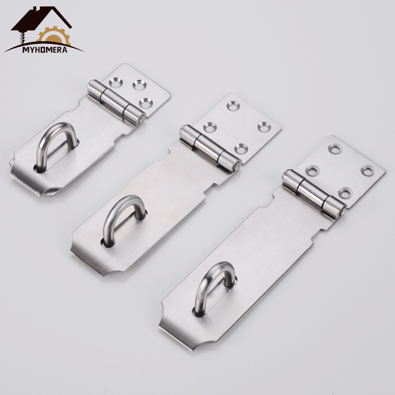 Myhomera – serrure à loquet de porte en acier inoxydable 304, serrure pour portes, fenêtre, armoire de gymnastique, sécurité à domicile 4/6/6 pouces