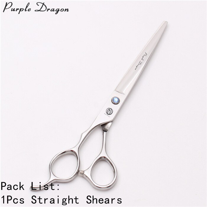 Linker 7.0 "JP Roestvrij Paarse Draak Shiny Animal Scharen Rechte Schaar Dunner Schaar Gebogen Schaar Huisdier Schaar z3006: Z4006 Yin C 7N