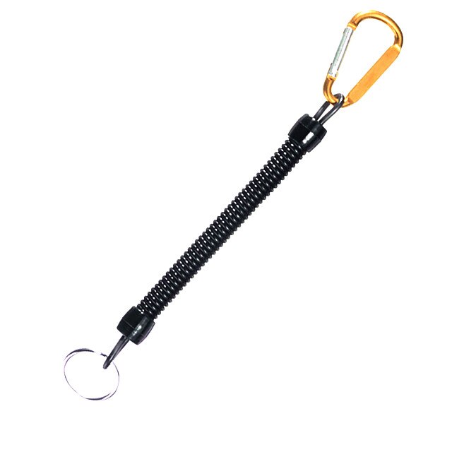 Retractable Buckle Cable Anti-lost Tensile Steel Safety Bag Buckle Lanyard Lanyard Elastic Bicycle Lock Accessories: 21cm-22cm Golden