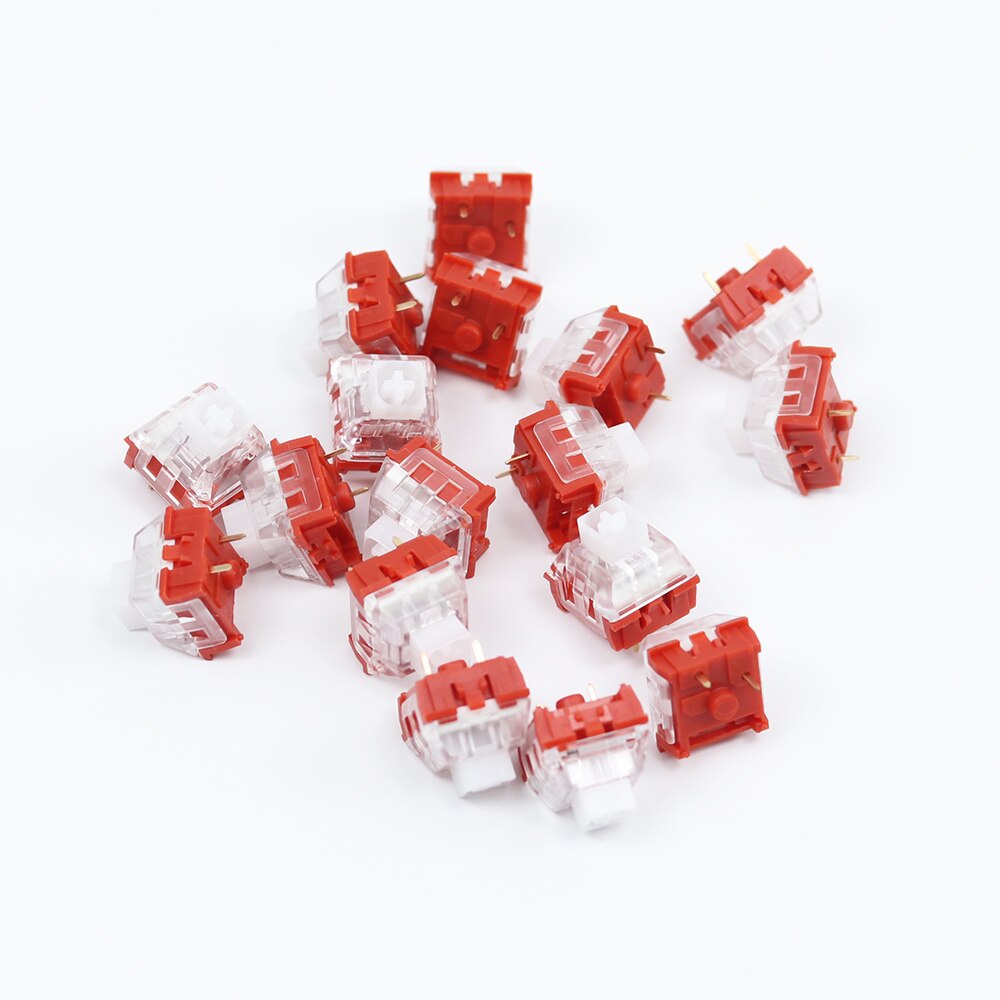 35 Grams Kailh Box Red pro Switch for Mechanical keyboard Linear dustproof IP56 waterproof MX 3pin RGB SMD