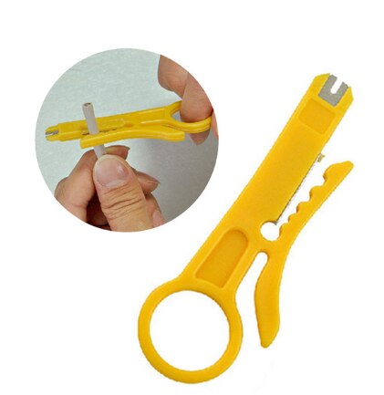 1Piece Stripping Pliers Tools Wire Side Cutters Cutting Side Hand Tools Electrical Wire Cable Stripper Tools Practical Pliers: Orange