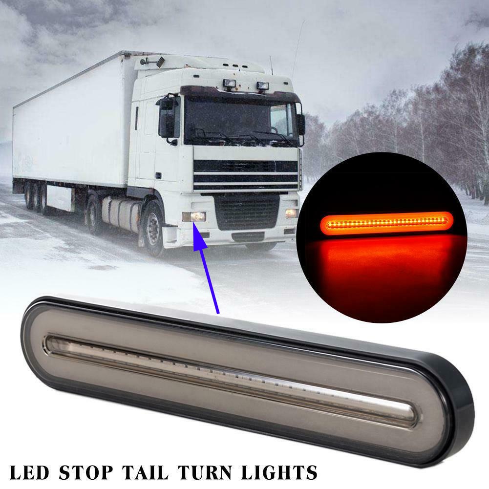 12-24 V Trailer Achterlichten Universal Zware vrachtwagens Halo Neon LED RV Trailer Truck Stop Vloeiende Richtingaanwijzer brake Rear Tail Light