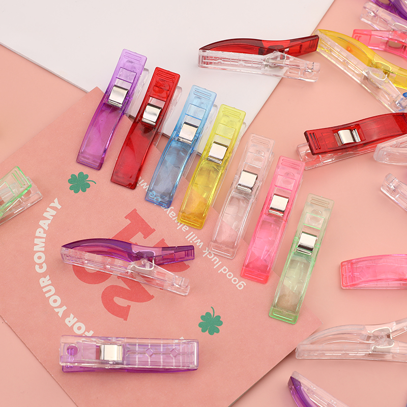 LMDZ 30/50PCS Multicolor Plastic Clips Fabric Clamps Sewing Clips Plastic Clamps Fabric Quilting Craft Sewing Knitting Clips