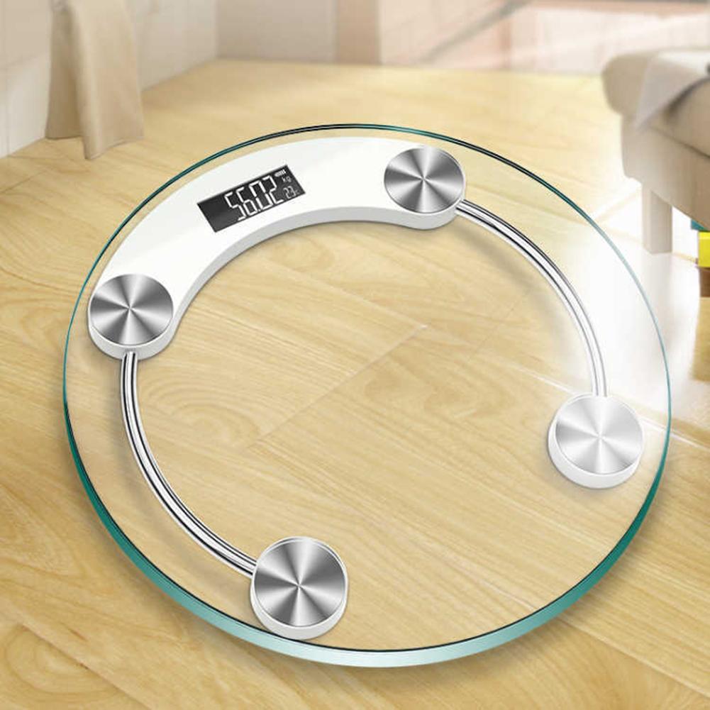 Clear 180kg Tempered Glass LCD Display Digital Electronic Bathroom Weight Scale Floor Body Index Electronic Weighing Scales