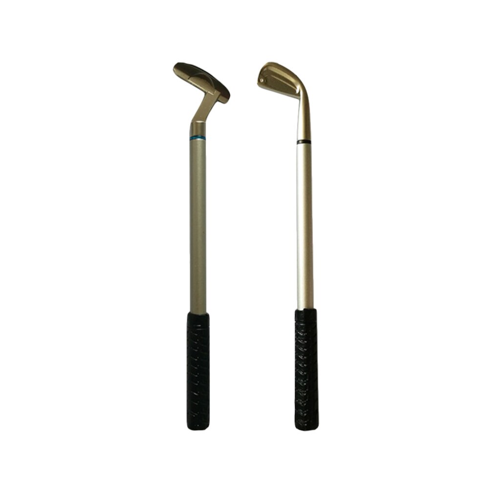 6 Pcs Desktop Mini Club Pen Metal Club Kit Decorative Pen Table Game Props Desk Stationery Ballpoint with Core (Black, Blue Core: Default Title