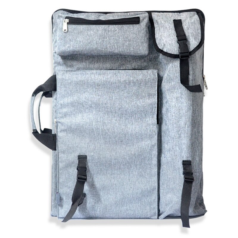 Grote Art Tas Voor Tekentafel Schilderen Set Reizen Schets Tas Voor Schetsen Gereedschap Canvas Schilderen Kunst Levert Voor Kunstenaar: Gray