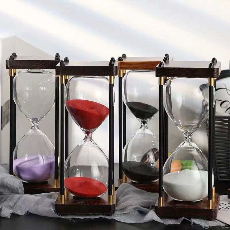 Minuterie sablier 30/45/60 minutes, outil de gestion du temps pour cuisine, bureau, décoration de la maison