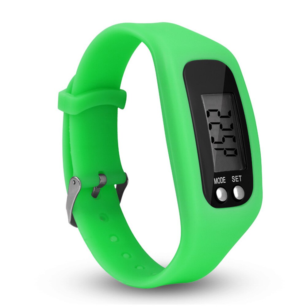 Fitness Tracker Horloge, Eenvoudig Bediening Walking Running Stappenteller Met Calorie En Stappen Tellen (Rose): GREEN