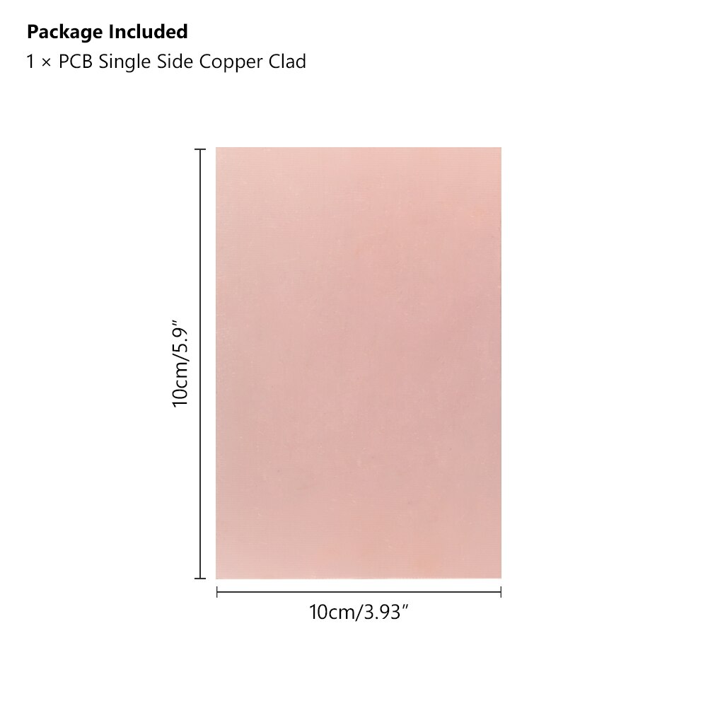 Single-sided PCB Copper Clad Board Laminate Etching Plated Printed Circuit Board 5x7 7x10 10x15 10x20 12x18 15x20 20x30cm: 10x15cm