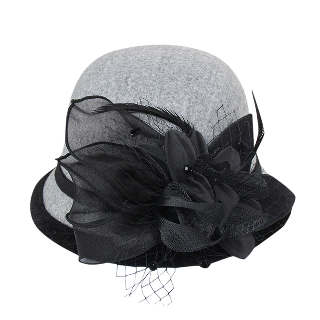Style Women Beret Hats French Style Hat Cap Vintage Warm Party Top Hat Soft comfortable women Hat#G40: Gray
