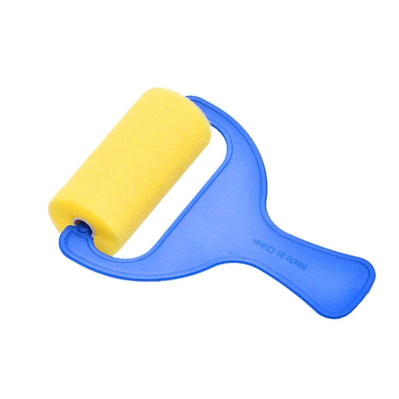 Juego de 12 Uds de esponja para niños, cepillo de esponja, herramientas de espuma para pintar con mango, herramientas para pintar Grafiti de manualidades niños pequeños