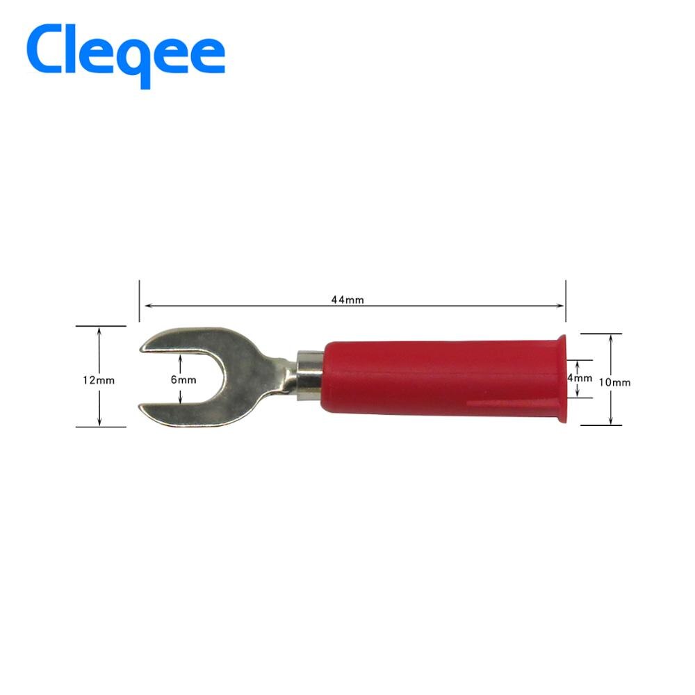 Cleqee P1041B 6-In-1 1M 4Mm Banana Banana Plug Test Lead Kits Alligator Clip klemmen Om 6Mm U-Type Plug Gestabiliseerde Voeding