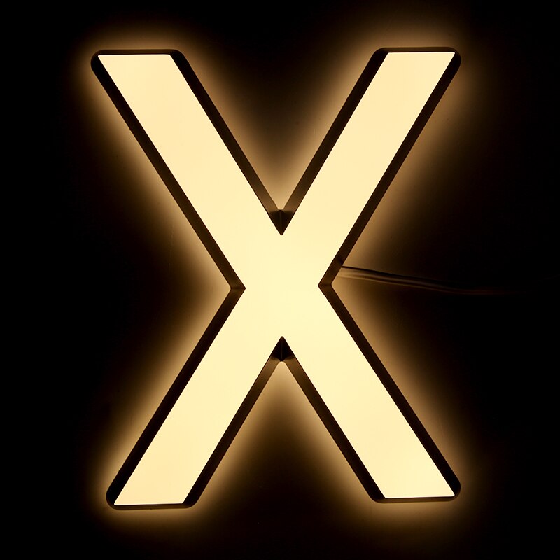 Acrylic LED luminous signs Business Lighting Advertising Sign LED Signboard Outdoor Waterproof Custom Advertisment Letters: X