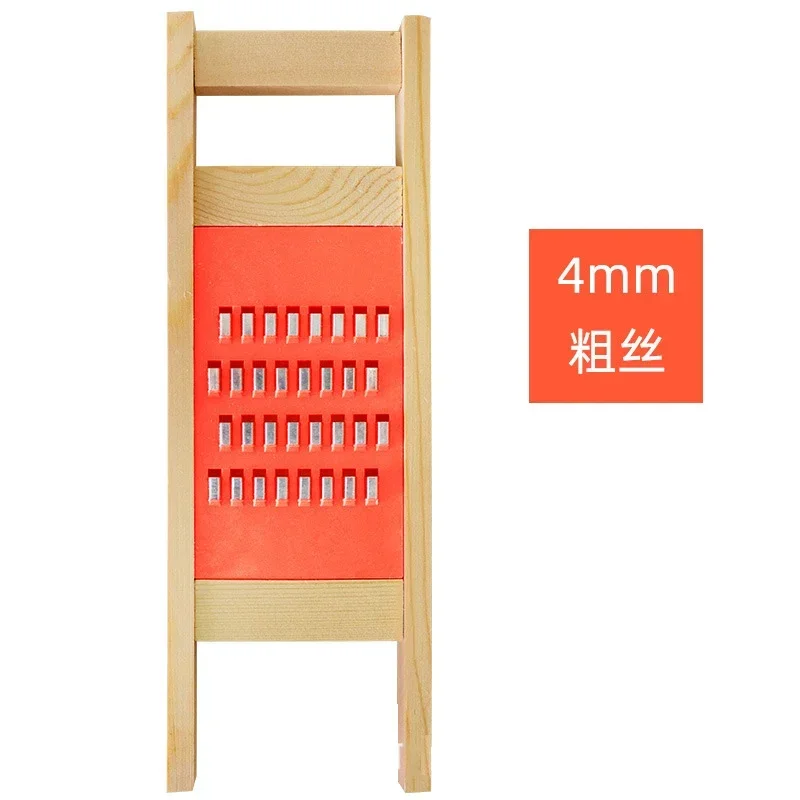 Wooden Potato Grater Cucumber Vegetable Slicer Salad Kitchen Shredder Cheese Carrot Chopper Potato Peeler French Fry Cutter: Light Grey
