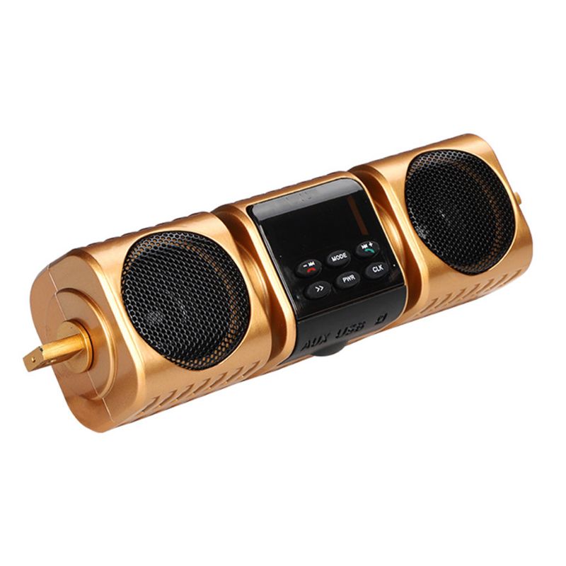Altavoz Bluetooth portátil para motocicleta, reproductor MP3 con soporte para tarjeta TF, AUX, resistente al agua,